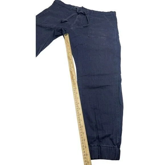 Levis Strauss Co Jogger Pants Unisex 38x27 Dark Blue Drawstring Waist Cotton - Picture 5 of 8